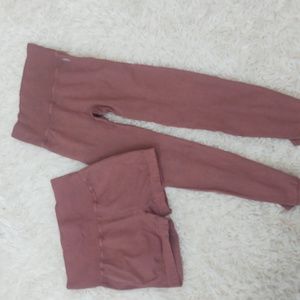 Free people+ free movement caramel stretch leggings and shorts combo